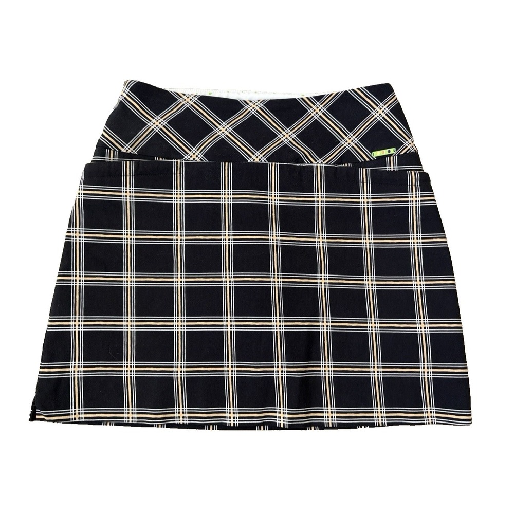 Swing Control Women's Golf Skirt Skort 4 Black Plaid *worn once